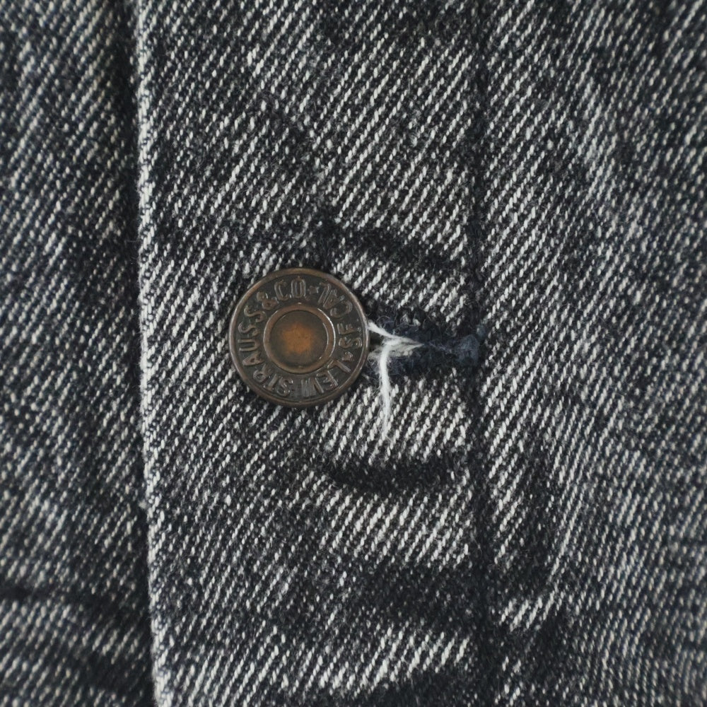 Levi's(リーバイス) 90s VINTAGE 70507-4861 ヴィンテージ ボタン裏527 先染めブラック USA製 デニムトラッカージャケット ブラック