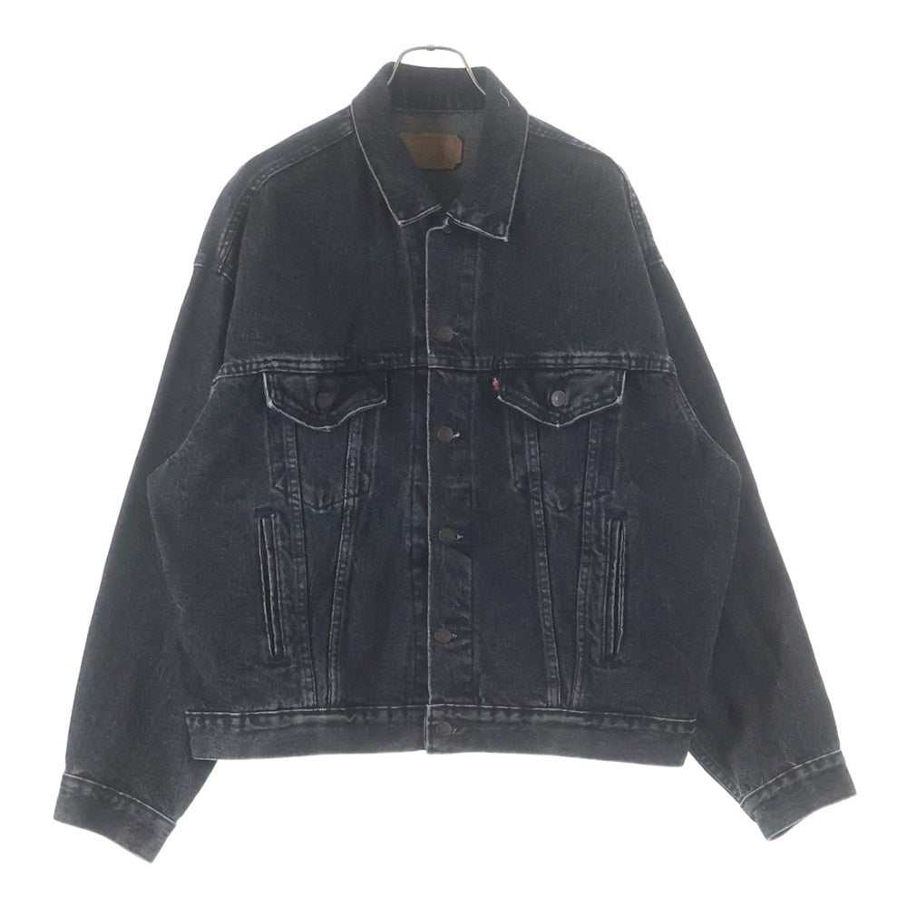Levi's(リーバイス) 80s VINTAGE 70507-4858 ヴィンテージ ボタン裏527 先染めブラック USA製 デニムトラッカージャケット ブラック