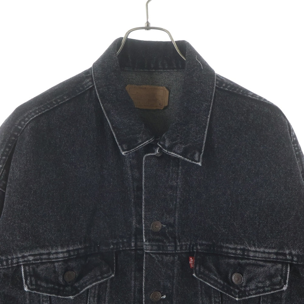 Levi's(リーバイス) 80s VINTAGE 70507-4858 ヴィンテージ ボタン裏527 先染めブラック USA製 デニムトラッカージャケット ブラック