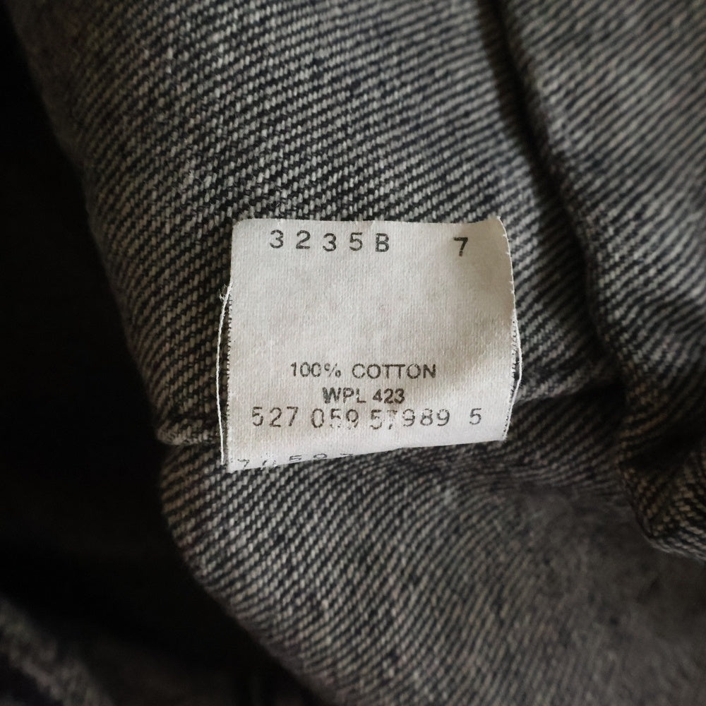 Levi's(リーバイス) 80s VINTAGE 70507-4858 ヴィンテージ ボタン裏527 先染めブラック USA製 デニムトラッカージャケット ブラック