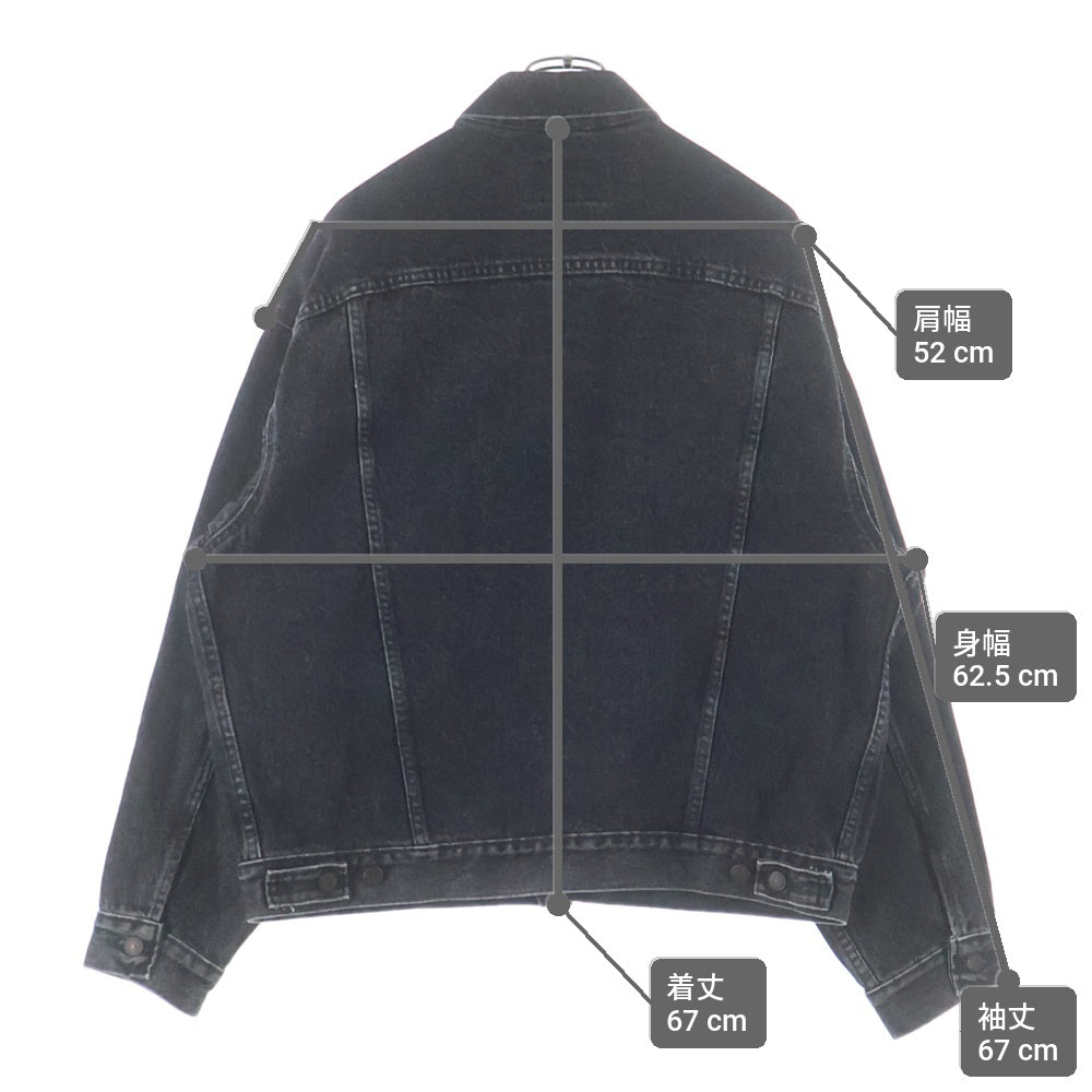 Levi's(リーバイス) 80s VINTAGE 70507-4858 ヴィンテージ ボタン裏527 先染めブラック USA製 デニムトラッカージャケット ブラック