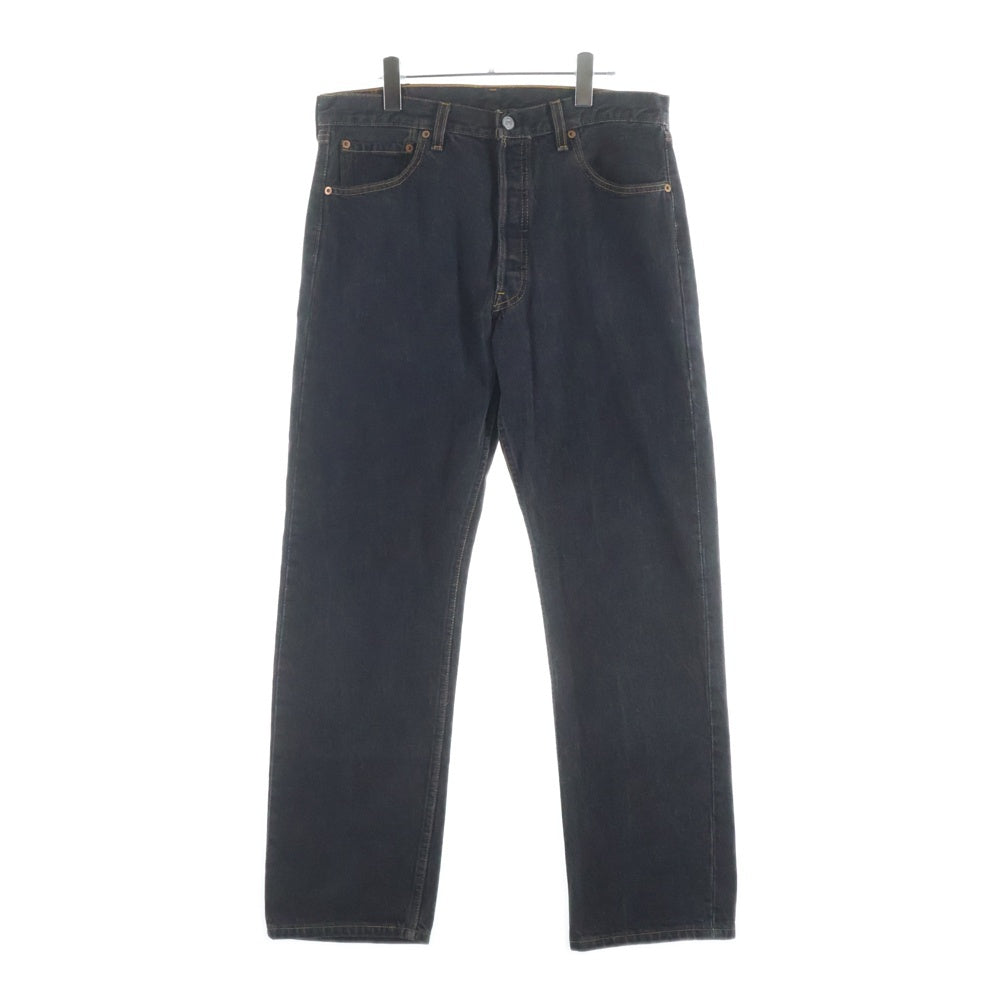 Levi's(リーバイス) 00s VINTAGE 501 ヴィンテージ ボタン裏553 USA製 先染めブラック デニムパンツ ブラック 501-0155