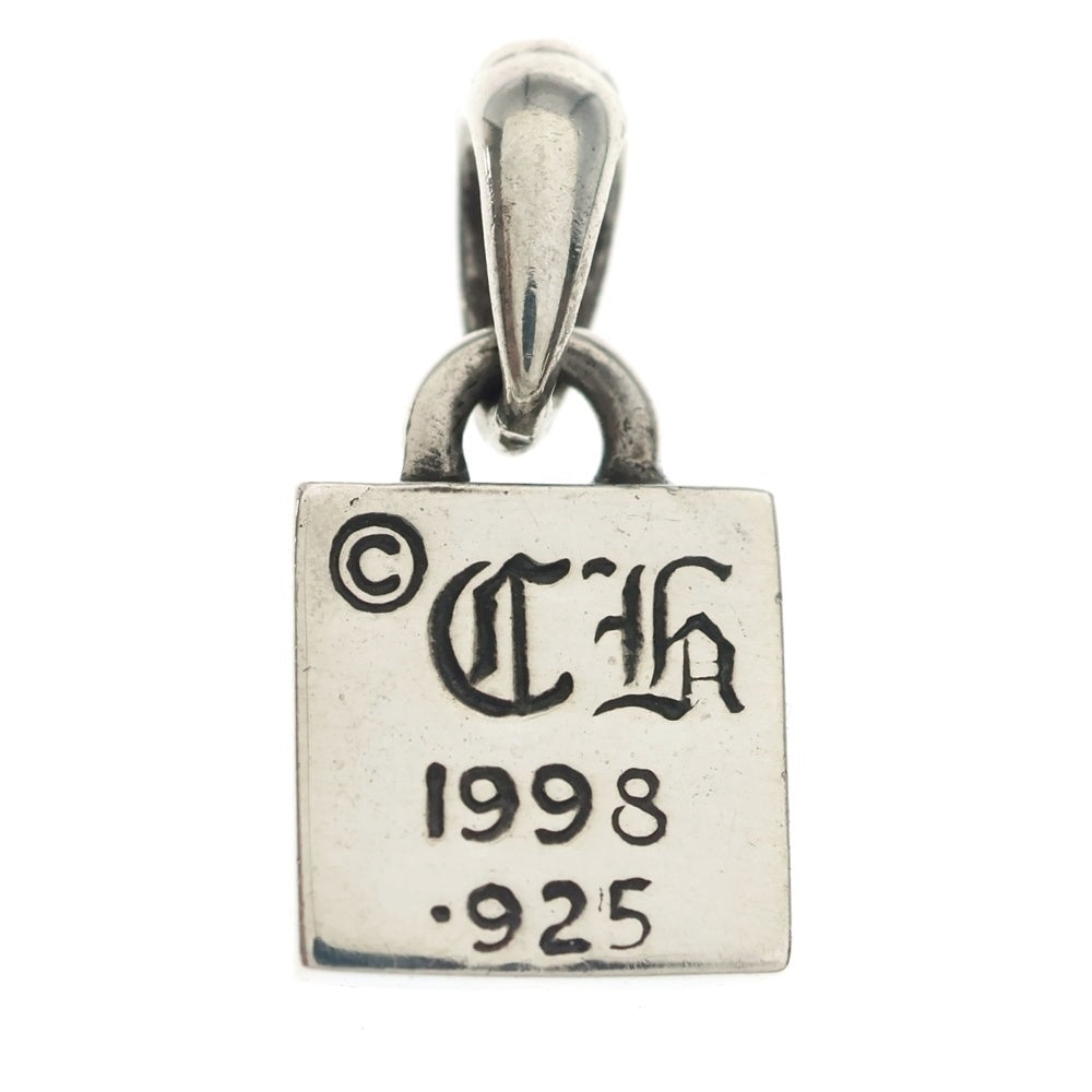 CHROME HEARTS(クロムハーツ) FRAMED CH PLUS 1DIA フレームドCHプラス 1ダイヤ ペンダントトップ シルバー