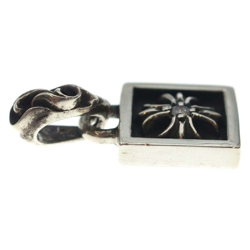 CHROME HEARTS(クロムハーツ) FRAMED CH PLUS 1DIA フレームドCHプラス 1ダイヤ ペンダントトップ シルバー