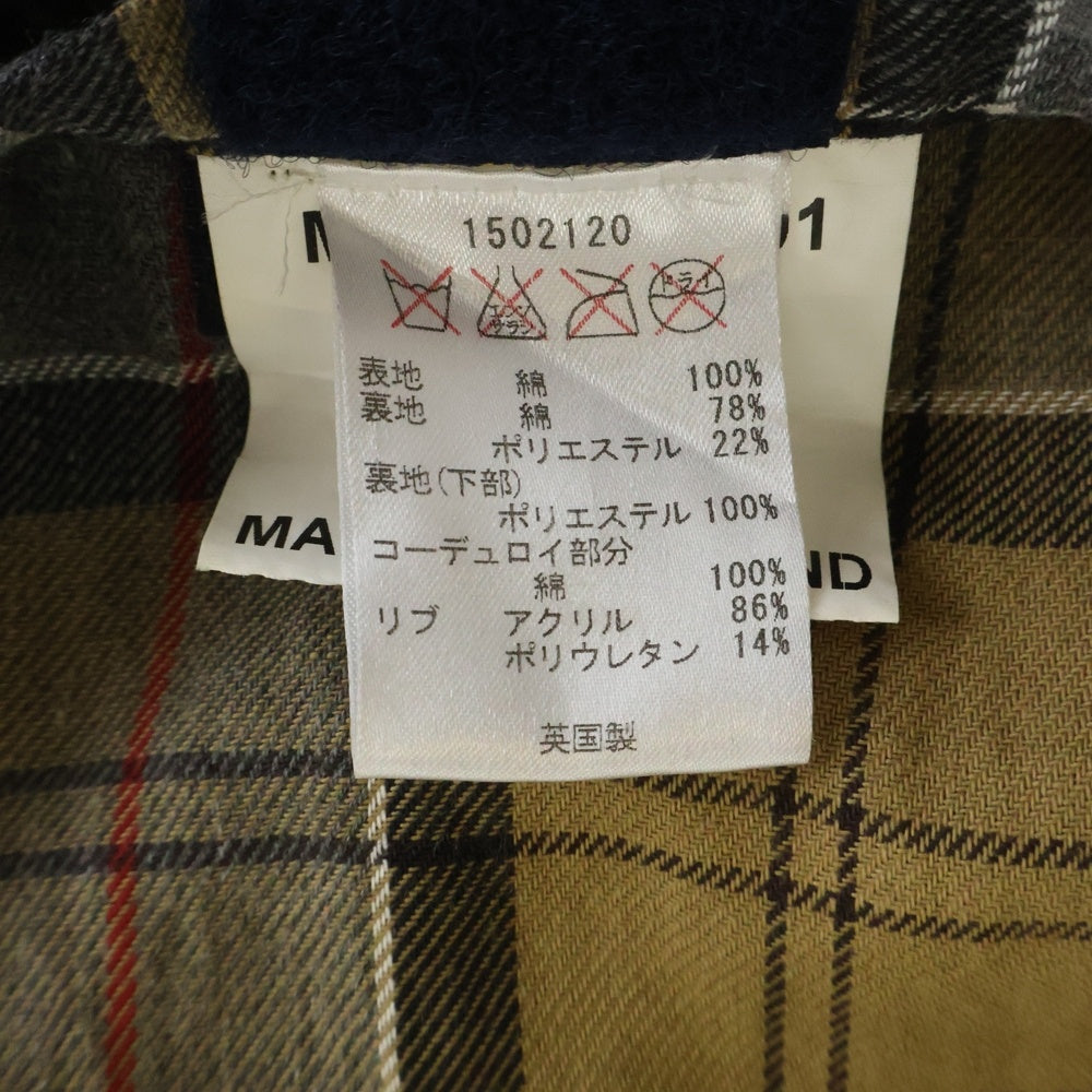 Barbour(バブアー) BEDARE ビデイル ワックスコーティング オイルドジャケット ネイビー MWX0018NY91