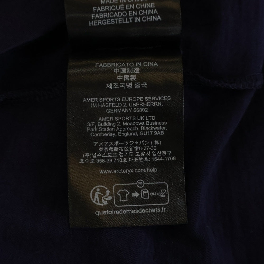 ARC'TERYX(アークテリクス) 25AW FRAME LS SHIRT フレーム クルーネック長袖Tシャツ カットソー ネイビー X000007258