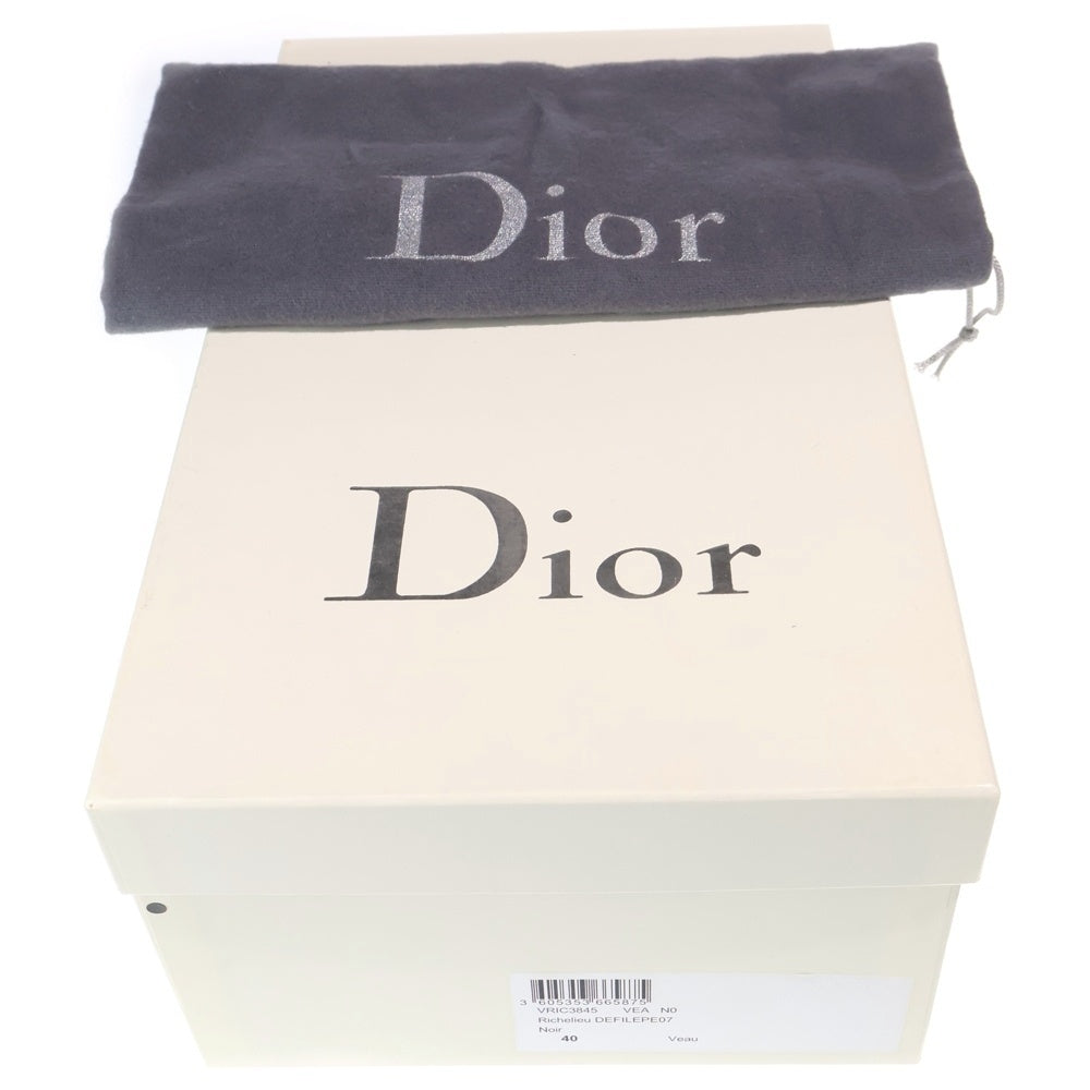 DIOR(ディオール) レースアップ エナメルレザー タンゴシューズ ブラック BM40