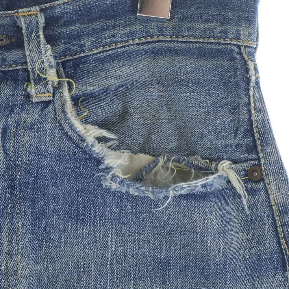 Levi's(リーバイス) 50S VINTAGE 501XX 紙パッチ移行期 両面ビッグE ボタン裏無刻印 オフセット 隠しリベット ボタンフライデニムパンツ インディゴ