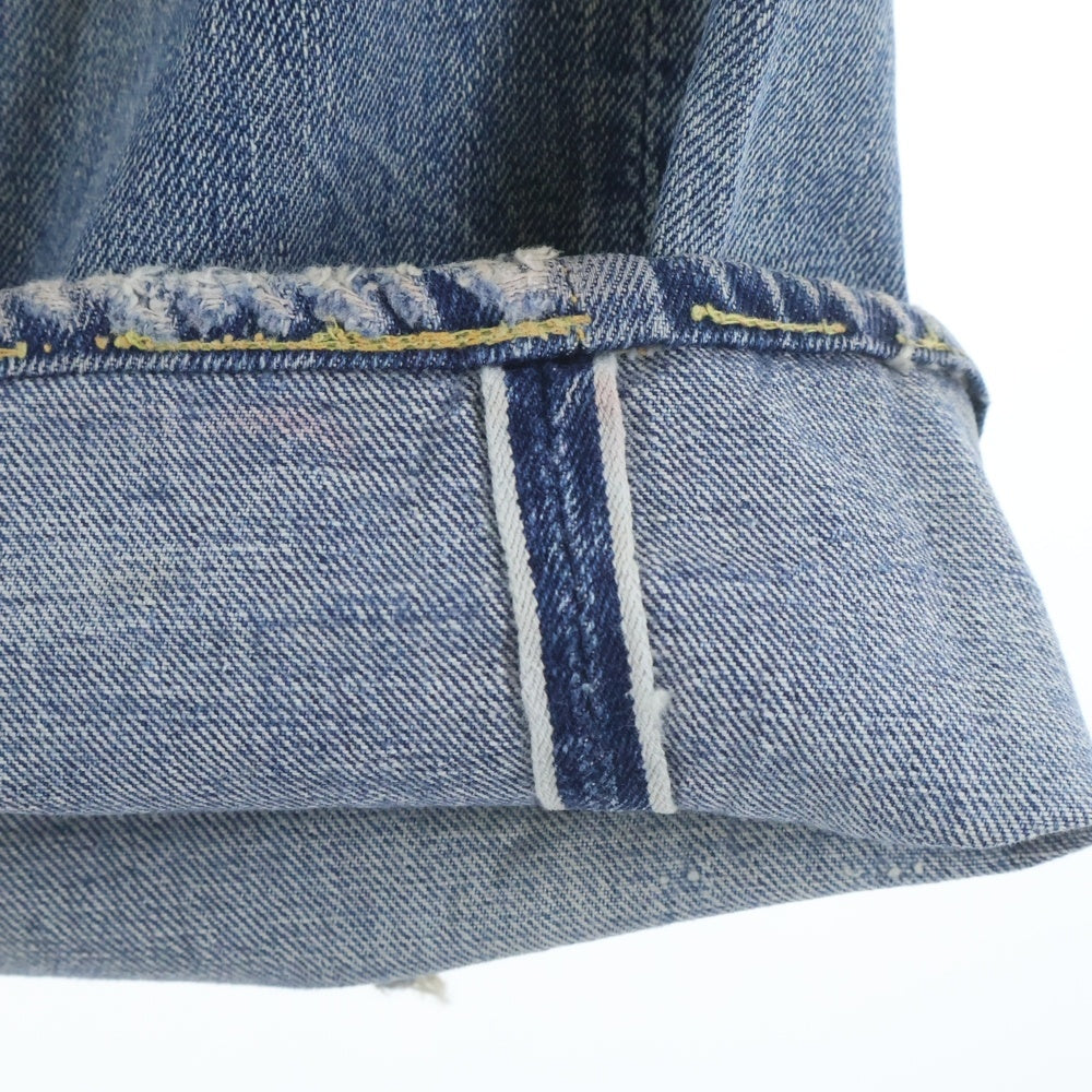 Levi's(リーバイス) 50S VINTAGE 501XX 紙パッチ移行期 両面ビッグE ボタン裏無刻印 オフセット 隠しリベット ボタンフライデニムパンツ インディゴ