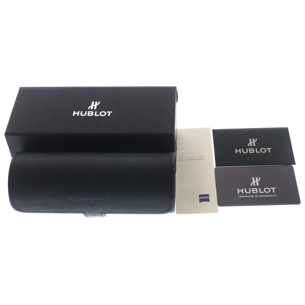 HUBLOT(ウブロ) ウェリントンシェイプ クリアフレーム サングラス メガネ ブラウン H0300.005
