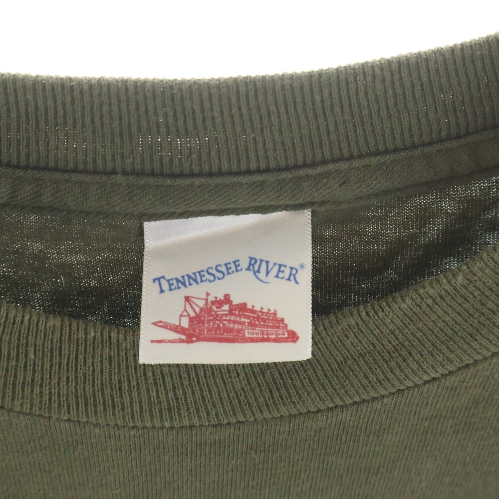 VINTAGE(ヴィンテージ) 00S VINTAGE RAGE AGAINST THE MACHINE BATTLE OF THE BELLS 2007 T-SHIRT 両面グラフィックプリント クルーネック Tシャツ 半袖カットソー カーキ