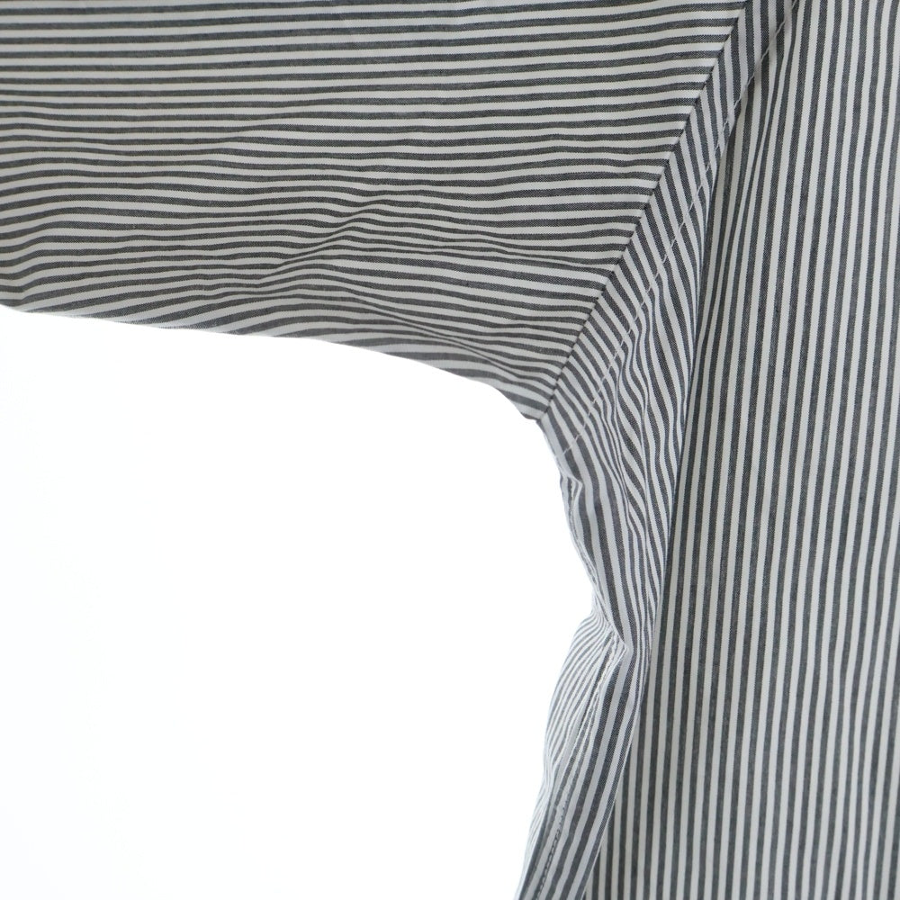 WTAPS(ダブルタップス) 23AW BROADCLOTH.TEXTILE.PROTECT ブロードクロス テキスタイル プロテクト ボタンダウン ストライプ長袖シャツ グレー 232GWDT-SHM03
