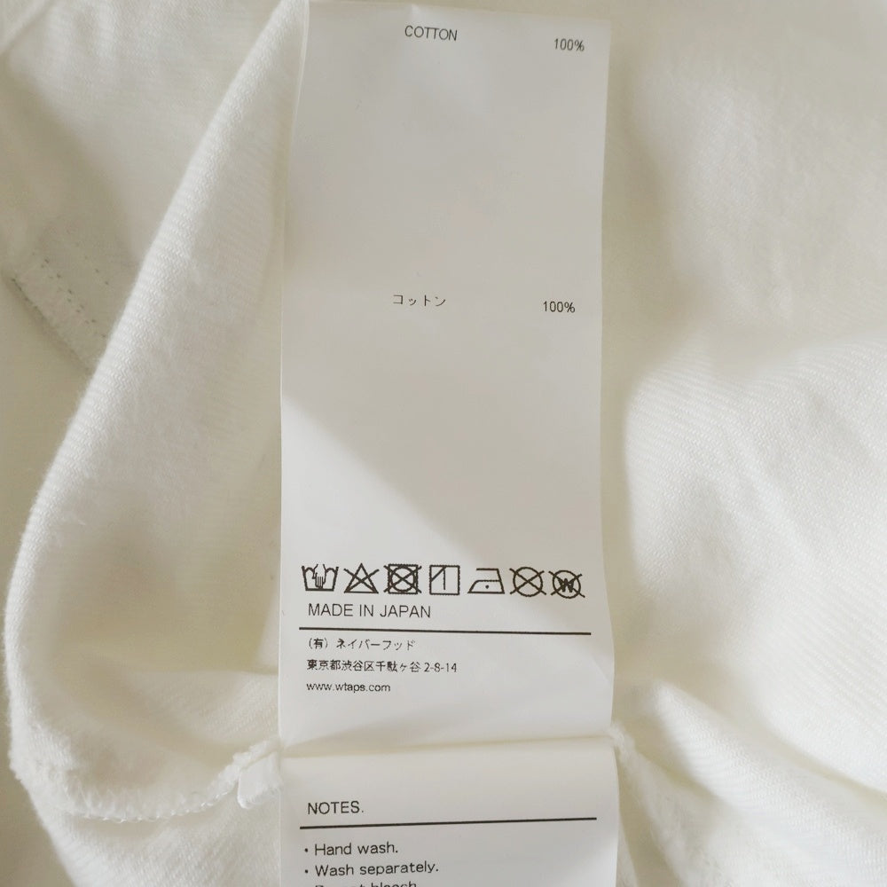 WTAPS(ダブルタップス) 25SS LEAGUE SS COTTON WHITE リーグコットンベースボール コットン 半袖シャツ ホワイト 251TQDT-SHM09