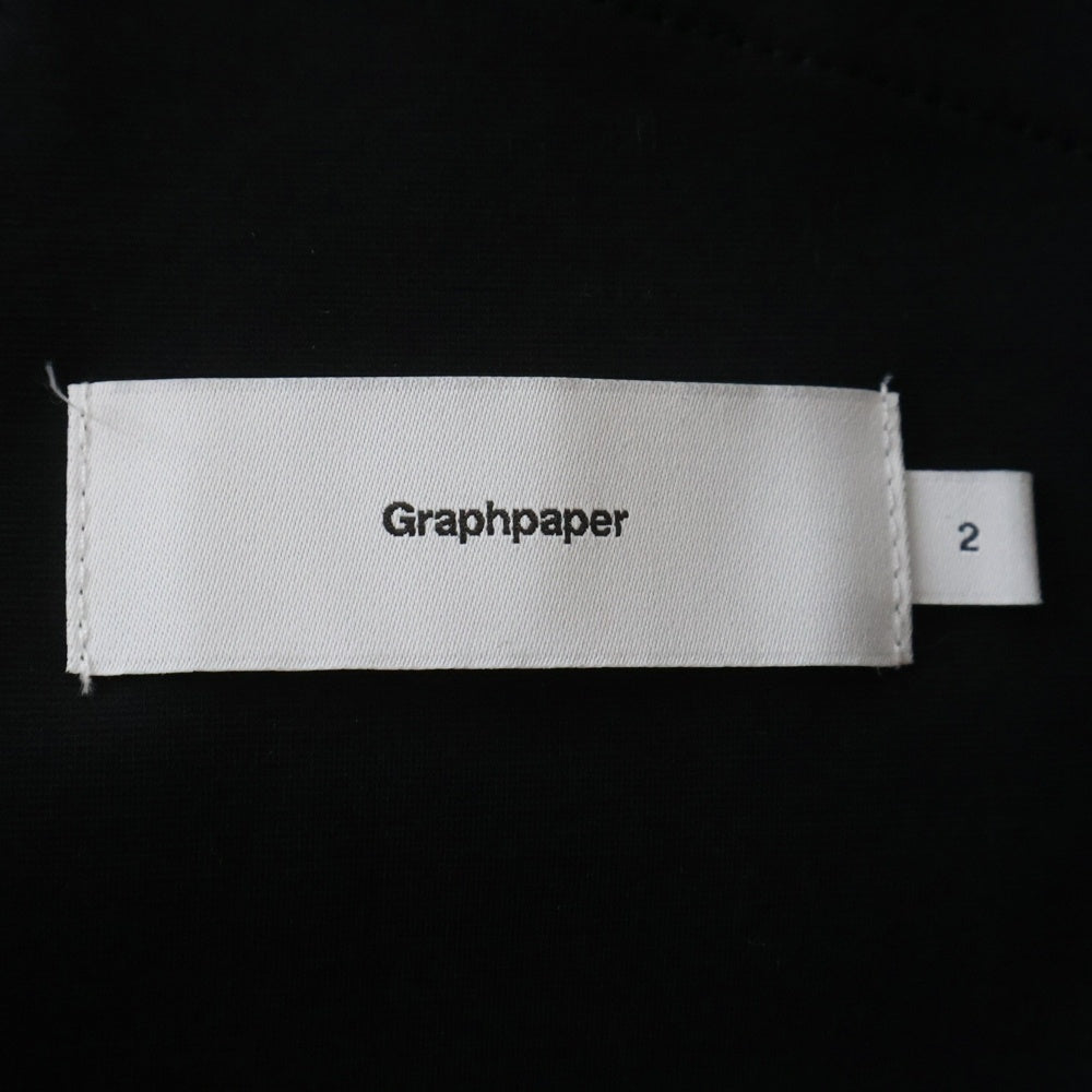 Graphpaper(グラフペーパー) 25SS Compact Ponte Jacket コンパクトポンチ 2B シングルテーラードジャケット ブラック GM251-20176B