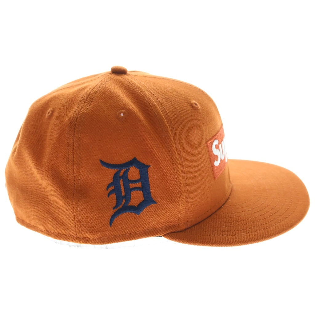 SUPREME(シュプリーム) 24SS ×NEW ERA MLB Teams Box Logo ニューエラ デトロイトタイガース ボックスロゴ キャップ 帽子 オレンジ