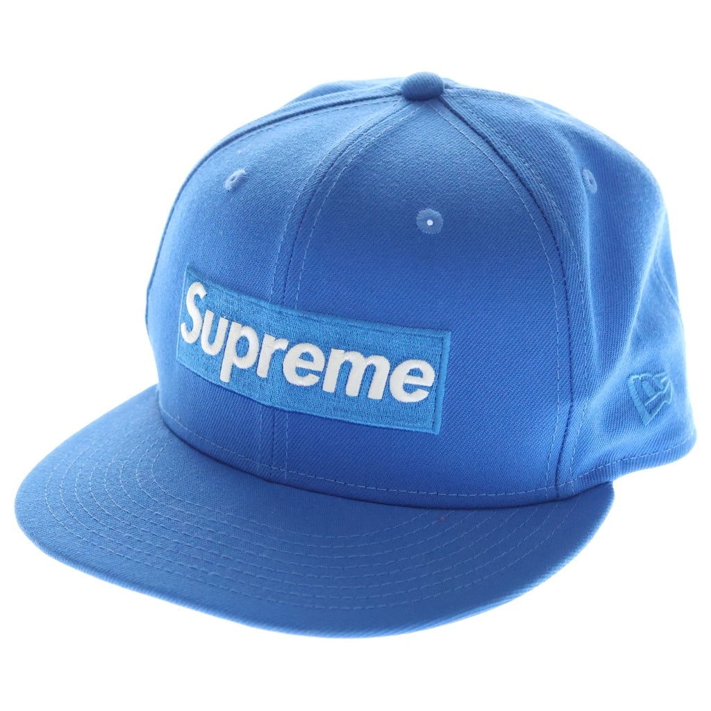 SUPREME(シュプリーム) 24SS ×NEW ERA Sharpie Box Logo New Era ニューエラ ボックスロゴ エンブロイダリーデザイン シャーピー キャップ 帽子 ブルー