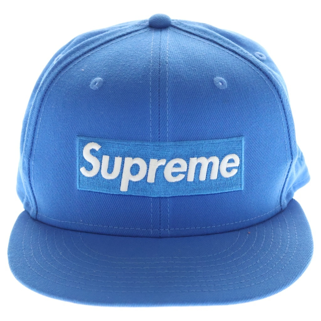 SUPREME(シュプリーム) 24SS ×NEW ERA Sharpie Box Logo New Era ニューエラ ボックスロゴ エンブロイダリーデザイン シャーピー キャップ 帽子 ブルー