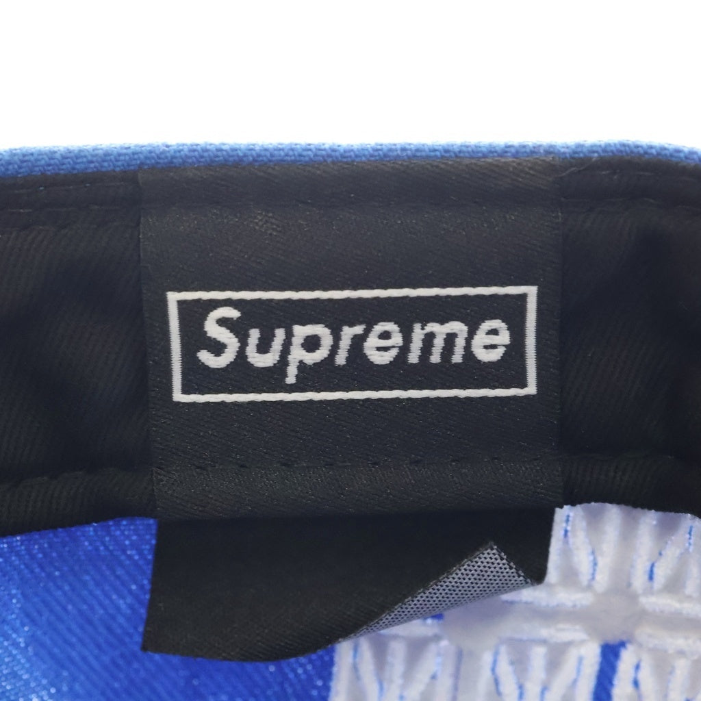 SUPREME(シュプリーム) 24SS ×NEW ERA Sharpie Box Logo New Era ニューエラ ボックスロゴ エンブロイダリーデザイン シャーピー キャップ 帽子 ブルー