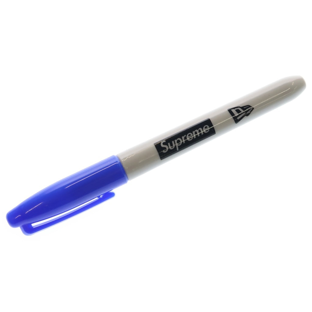SUPREME(シュプリーム) 24SS ×NEW ERA Sharpie Box Logo New Era ニューエラ ボックスロゴ エンブロイダリーデザイン シャーピー キャップ 帽子 ブルー