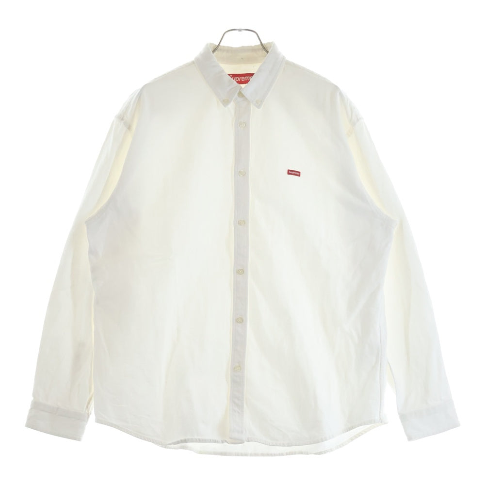 SUPREME(シュプリーム) 25AW Small Box Denim Shirt スモールボックス ロゴパッチ レギュラーカラー デニムシャツ ホワイト