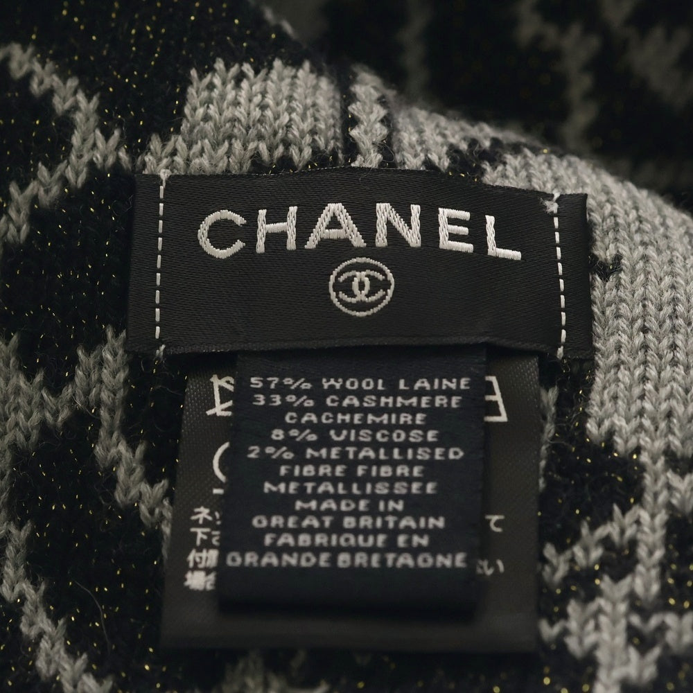 CHANEL(シャネル) カメリア ココマーク カシミヤ混 ウールニット