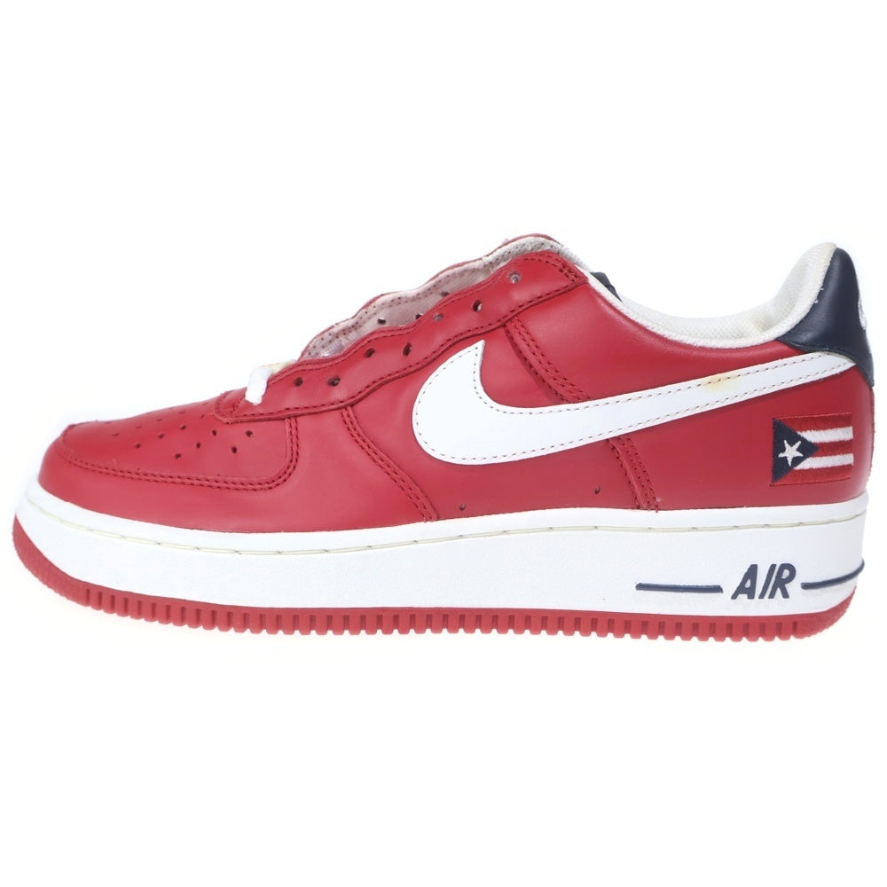 NIKE(ナイキ) 【観賞用2003年】AIR FORCE 1 LOW PUERTO RICO 4 エアフォース プエルトリコ ローカットスニーカー レッド US9/27cm 624040-641