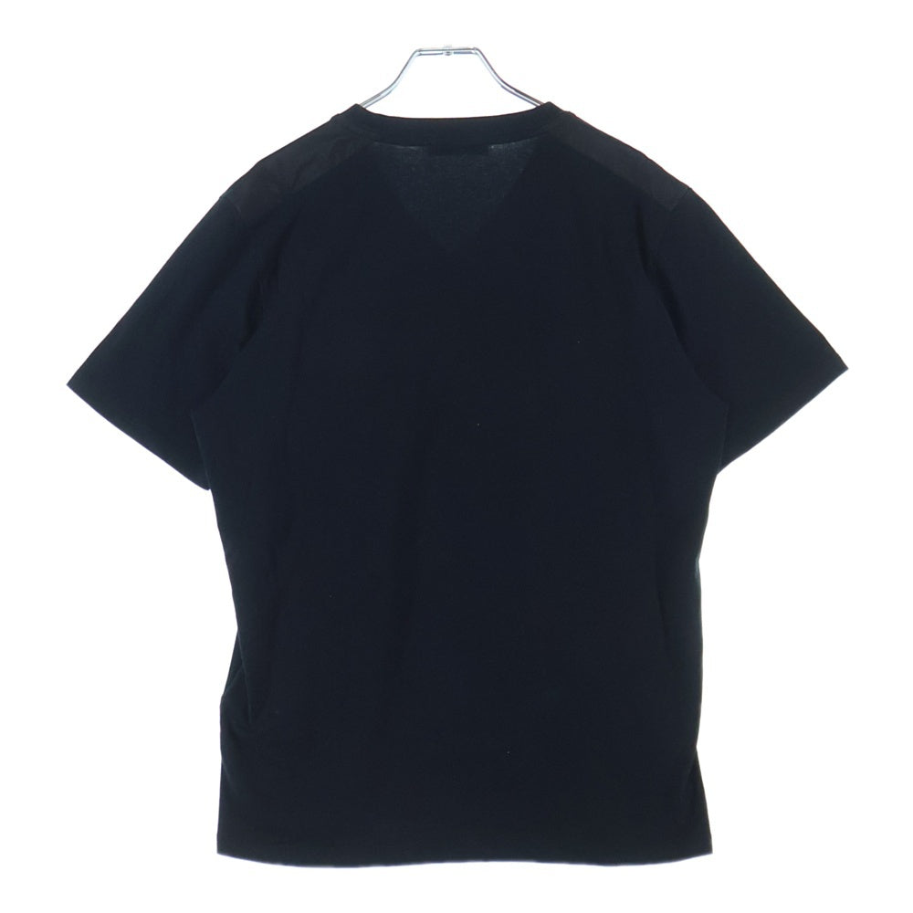 PRADA(プラダ) ラバーロゴデザイン Vネック 半袖Tシャツ カットソー ネイビー SJN251 R192 710