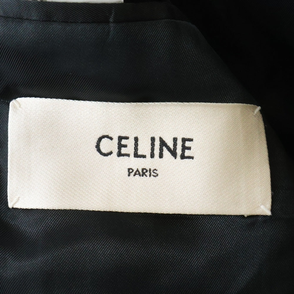 CELINE(セリーヌ) ロングレクタングルジャケット ツイードテーラードジャケット グレー 2V030847C