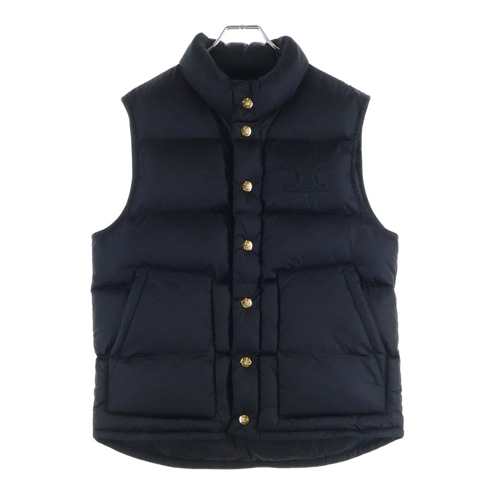 CELINE(セリーヌ) トリオンフパッチ モノグラム キルティングスタンドカラーパデッドベスト ブラック 2W987795W.38NO