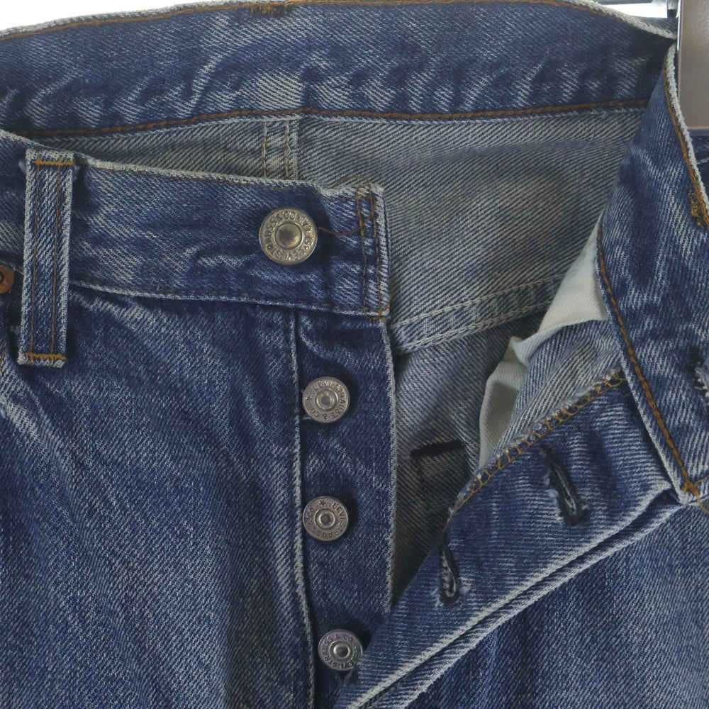Levi's(リーバイス) 70S VINTAGE 501 ヴィンテージ 赤耳 ボタン裏無刻印 スモールe ボタンフライデニムパンツ インディゴ