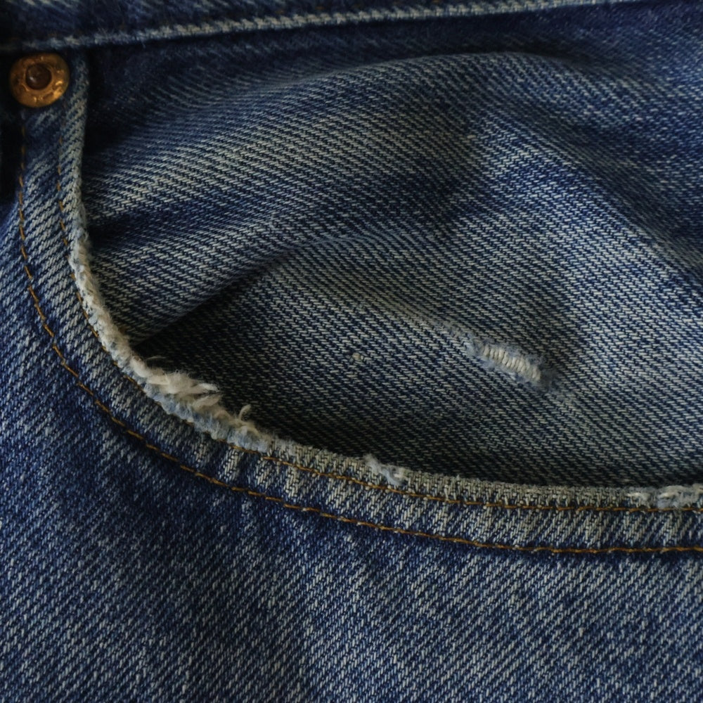 Levi's(リーバイス) 70S VINTAGE 501 ヴィンテージ 赤耳 ボタン裏無刻印 スモールe ボタンフライデニムパンツ インディゴ
