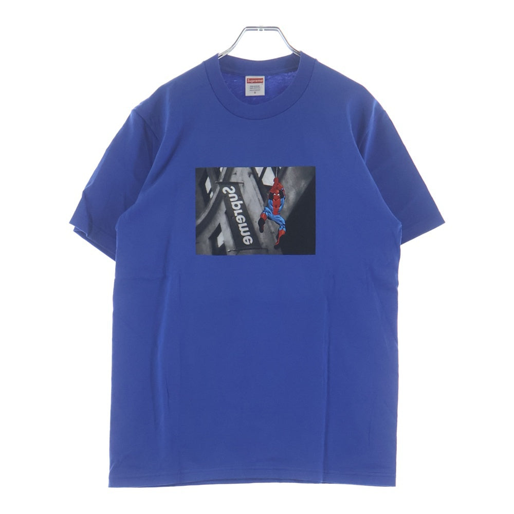 SUPREME(シュプリーム) 26SS Spider-Man Tee スパイダーマン フロントプリント クルーネック 半袖Tシャツ カットソー ブルー