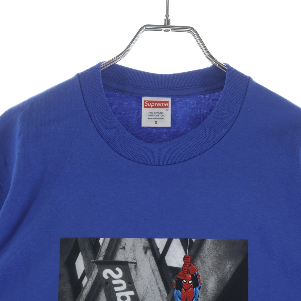 SUPREME(シュプリーム) 26SS Spider-Man Tee スパイダーマン フロントプリント クルーネック 半袖Tシャツ カットソー ブルー