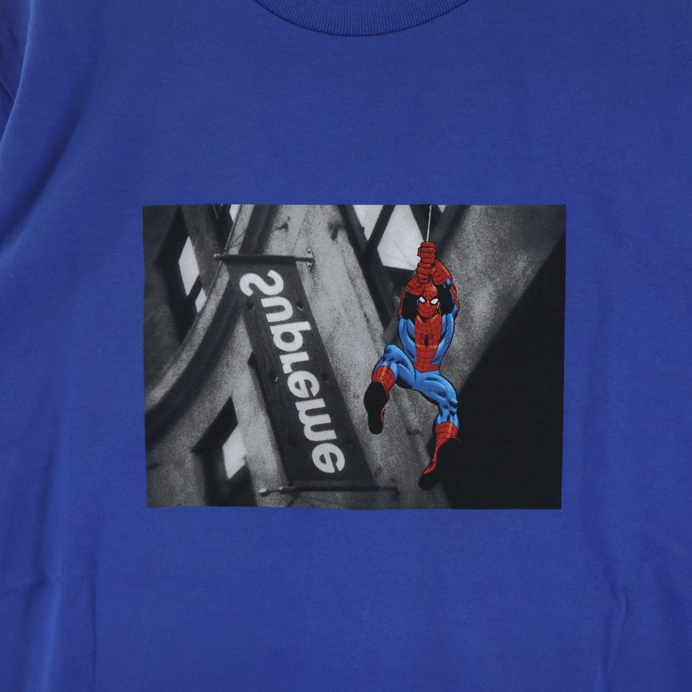 SUPREME(シュプリーム) 26SS Spider-Man Tee スパイダーマン フロントプリント クルーネック 半袖Tシャツ カットソー ブルー