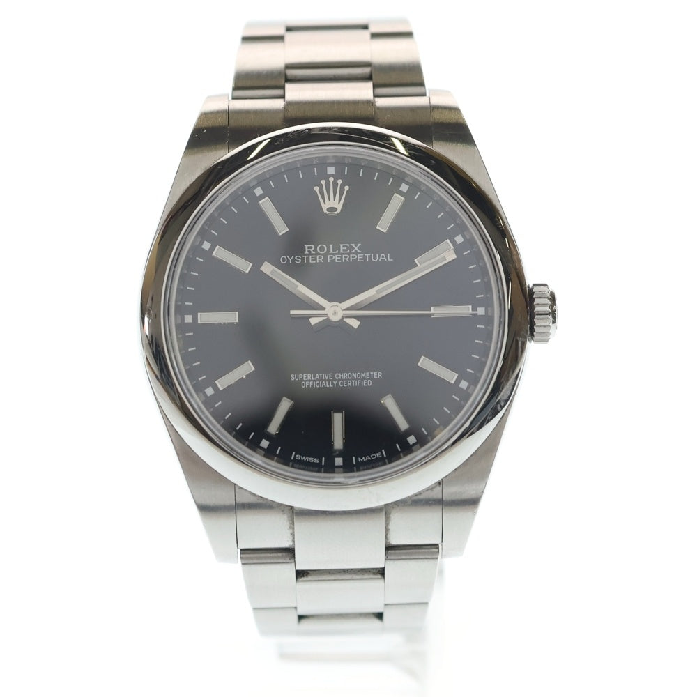 ROLEX(ロレックス) オイスターパーペチュアル 39 黒文字盤 114300