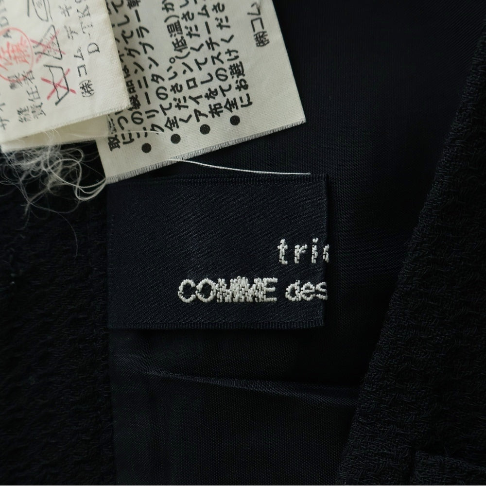 tricot COMME des GARCONS(トリコ コム デ ギャルソン) 96SS AD1995 ナイロン混 ウールスカート レディース ブラック TS-10019S