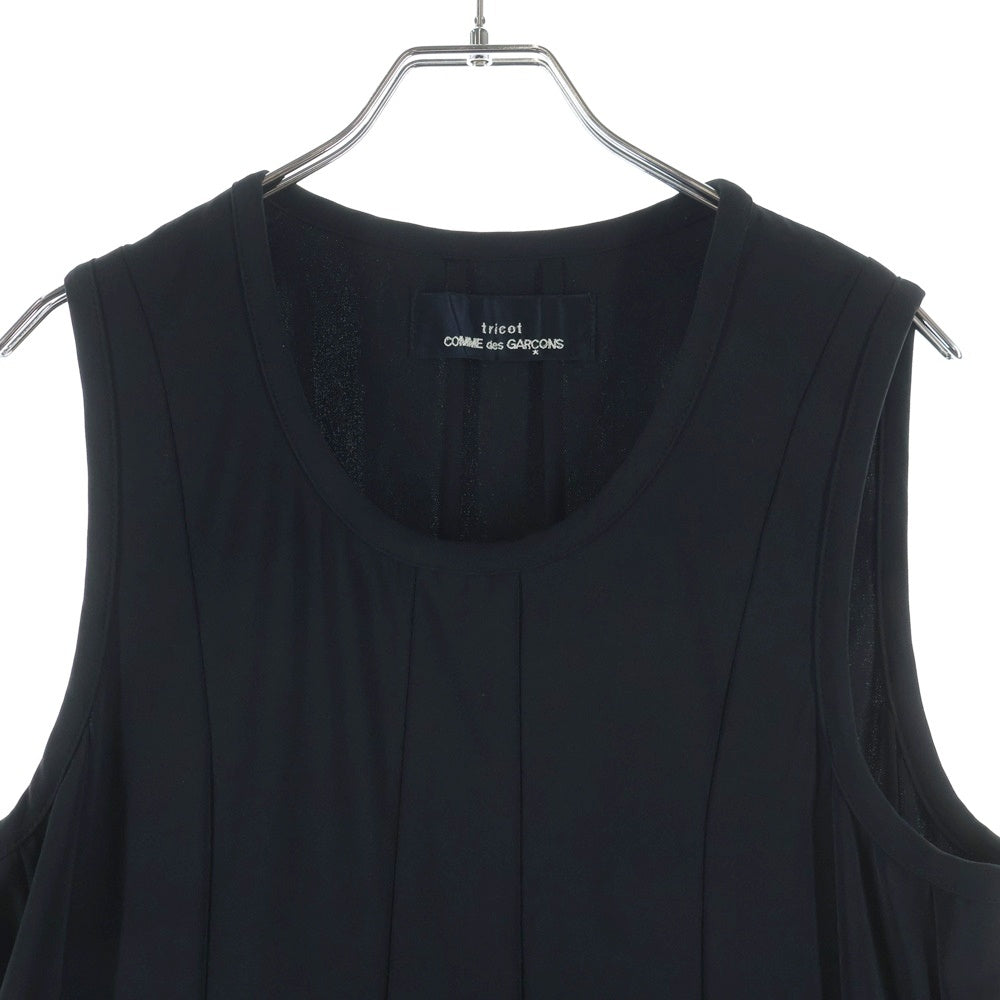 tricot COMME des GARCONS(トリコ コム デ ギャルソン) 95AW AD1995 ノースリーブ ワンピース レディース ブラック TA-040250