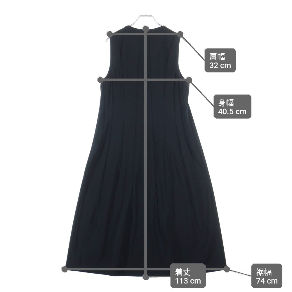 tricot COMME des GARCONS(トリコ コム デ ギャルソン) 95AW AD1995 ノースリーブ ワンピース レディース ブラック TA-040250