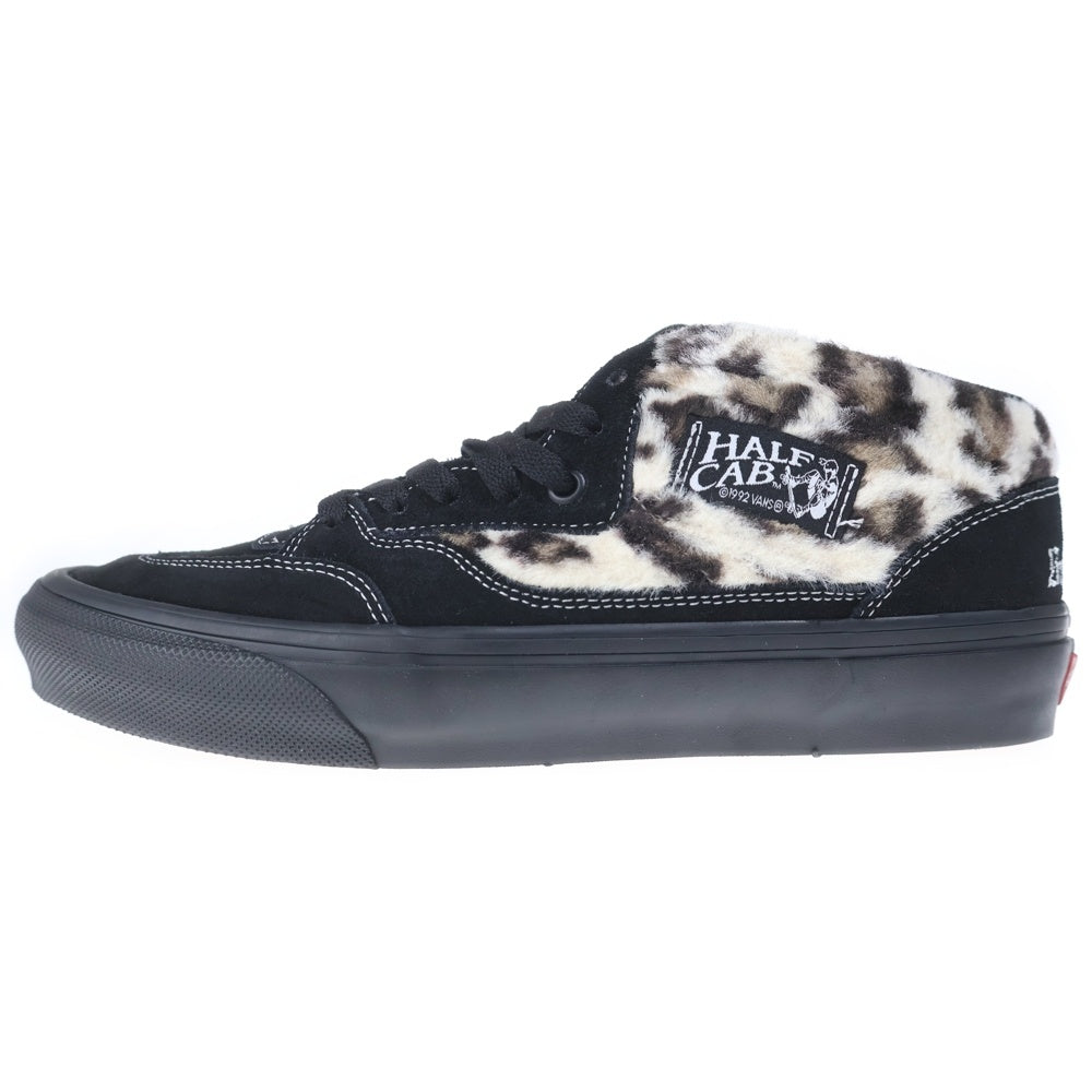 SUPREME(シュプリーム) 23AW ×Vans Leopard Half Cab バンズ レオパードハーフキャブ ミッドカットスニーカー ブラック/ベージュ US9.5/27.5cm 508357