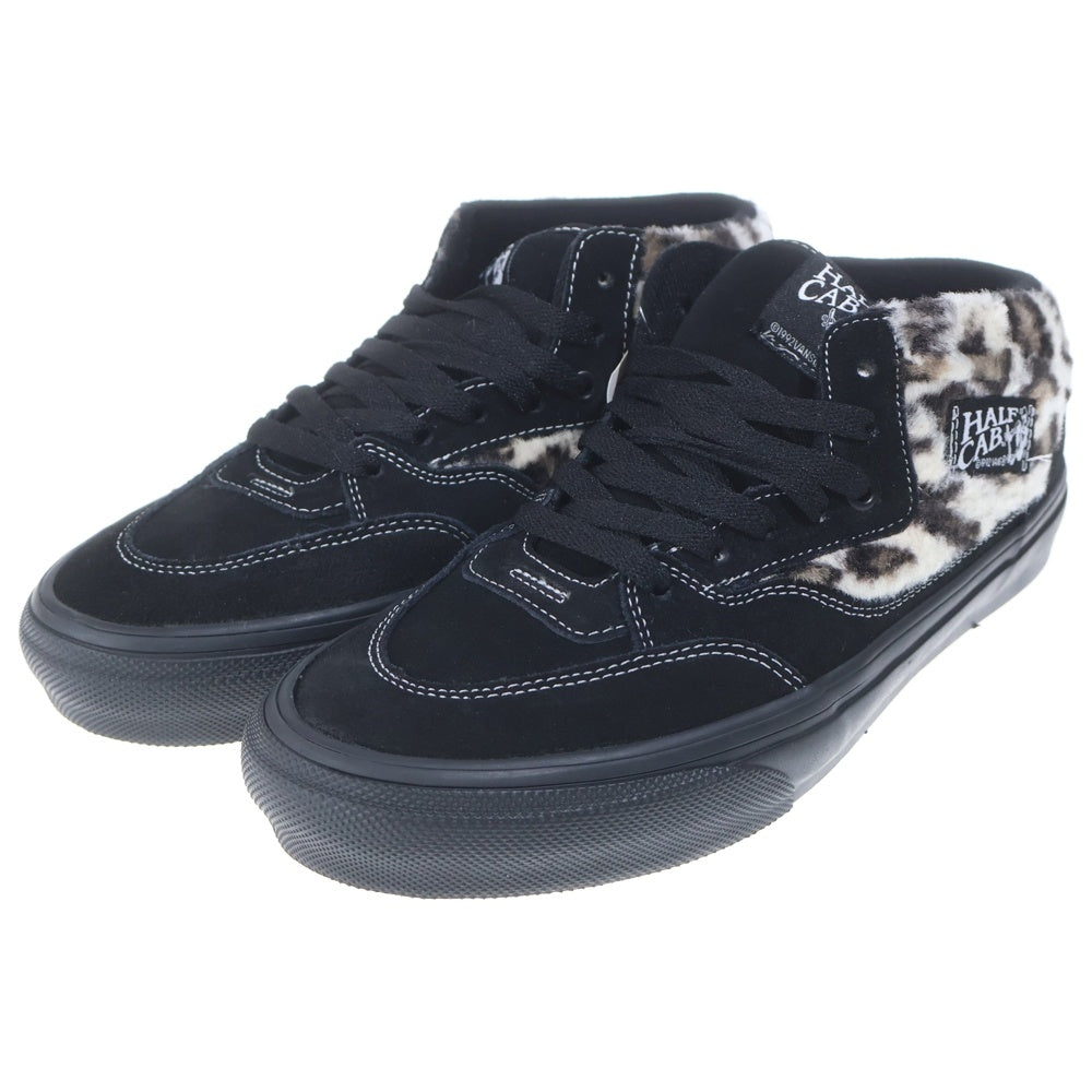 SUPREME(シュプリーム) 23AW ×Vans Leopard Half Cab バンズ レオパードハーフキャブ ミッドカットスニーカー ブラック/ベージュ US9.5/27.5cm 508357