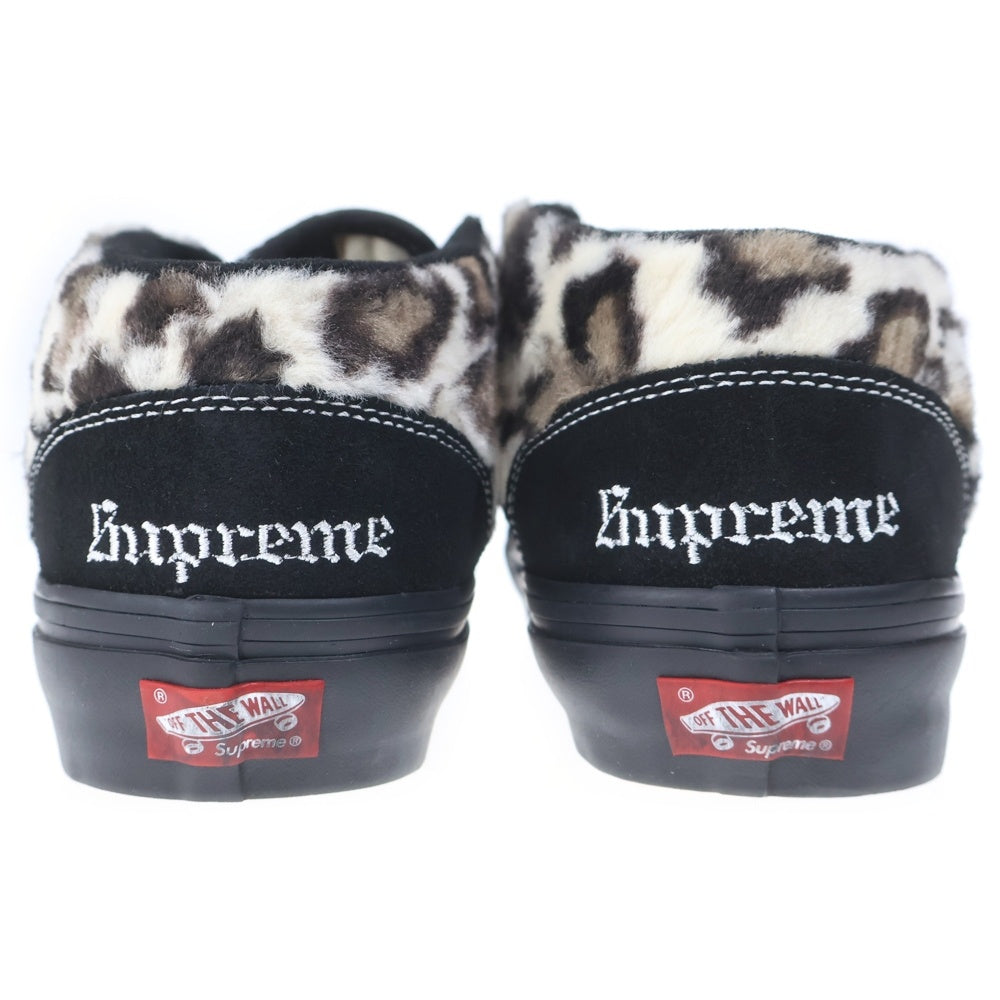 SUPREME(シュプリーム) 23AW ×Vans Leopard Half Cab バンズ レオパードハーフキャブ ミッドカットスニーカー ブラック/ベージュ US9.5/27.5cm 508357