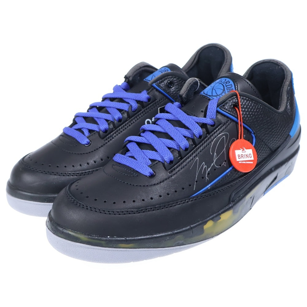 NIKE(ナイキ) ×OFF-WHITE AIR JORDAN 2 RETRO LOW SP オフホワイト エアジョーダン2 レトロ ローカットスニーカー ブラック/ブルー US9.5/27.5cm DJ4375-004