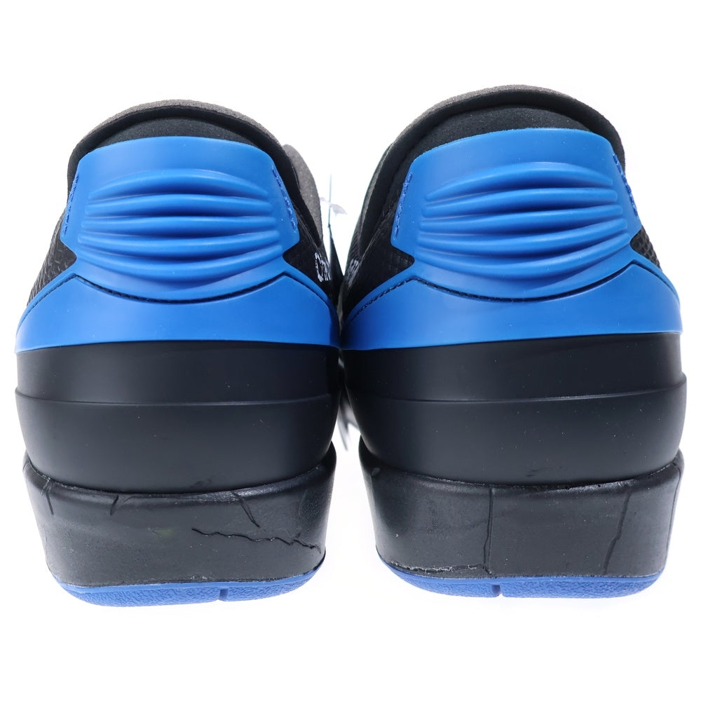 NIKE(ナイキ) ×OFF-WHITE AIR JORDAN 2 RETRO LOW SP オフホワイト エアジョーダン2 レトロ ローカットスニーカー ブラック/ブルー US9.5/27.5cm DJ4375-004