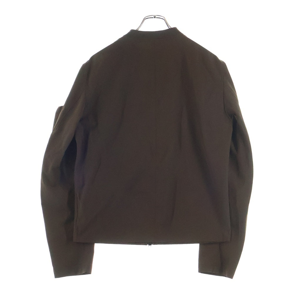 OFF-WHITE(オフホワイト) 22AW SUMMER BOMBER SLATE サマー ボンバー アームポケット ジップアップ ナイロン ジャケット ブラウン OMEH042S22FAB0016400