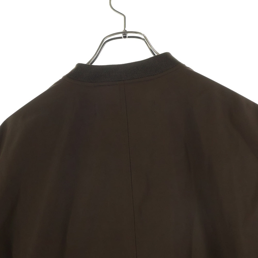 OFF-WHITE(オフホワイト) 22AW SUMMER BOMBER SLATE サマー ボンバー アームポケット ジップアップ ナイロン ジャケット ブラウン OMEH042S22FAB0016400