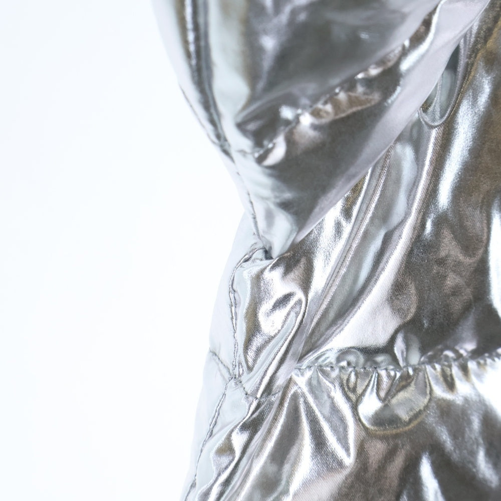 VETEMENTS(ヴェトモン) 20AW PUFFED JACKET オーバーサイズ ドローコード付き ジップアップ ダウンジャケット シルバー