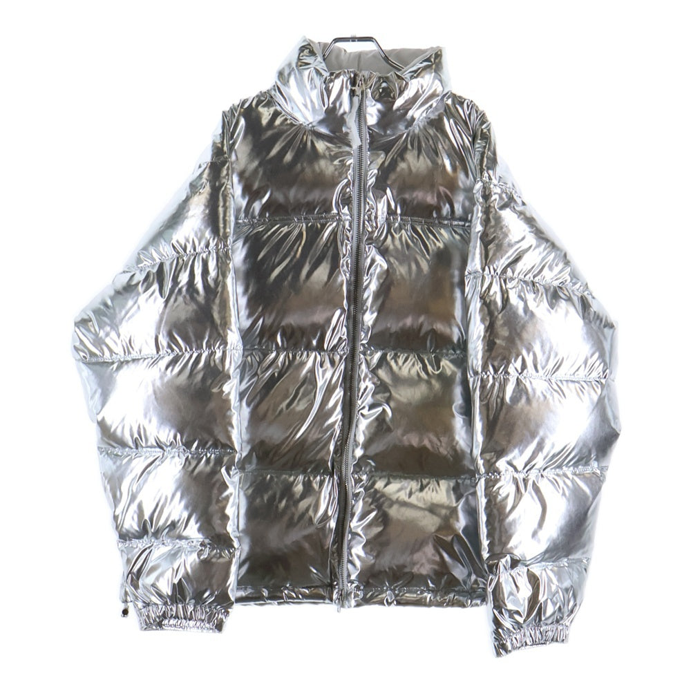 VETEMENTS(ヴェトモン) 20AW PUFFED JACKET オーバーサイズ ドローコード付き ジップアップ ダウンジャケット シルバー