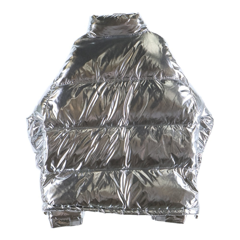 VETEMENTS(ヴェトモン) 20AW PUFFED JACKET オーバーサイズ ドローコード付き ジップアップ ダウンジャケット シルバー