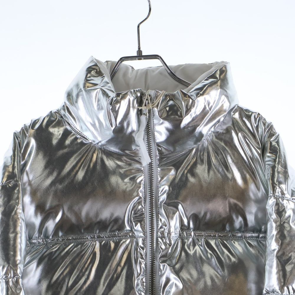 VETEMENTS(ヴェトモン) 20AW PUFFED JACKET オーバーサイズ ドローコード付き ジップアップ ダウンジャケット シルバー