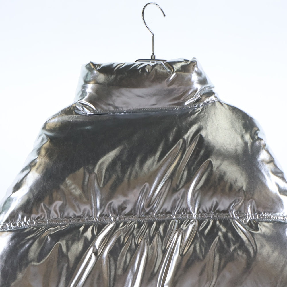 VETEMENTS(ヴェトモン) 20AW PUFFED JACKET オーバーサイズ ドローコード付き ジップアップ ダウンジャケット シルバー
